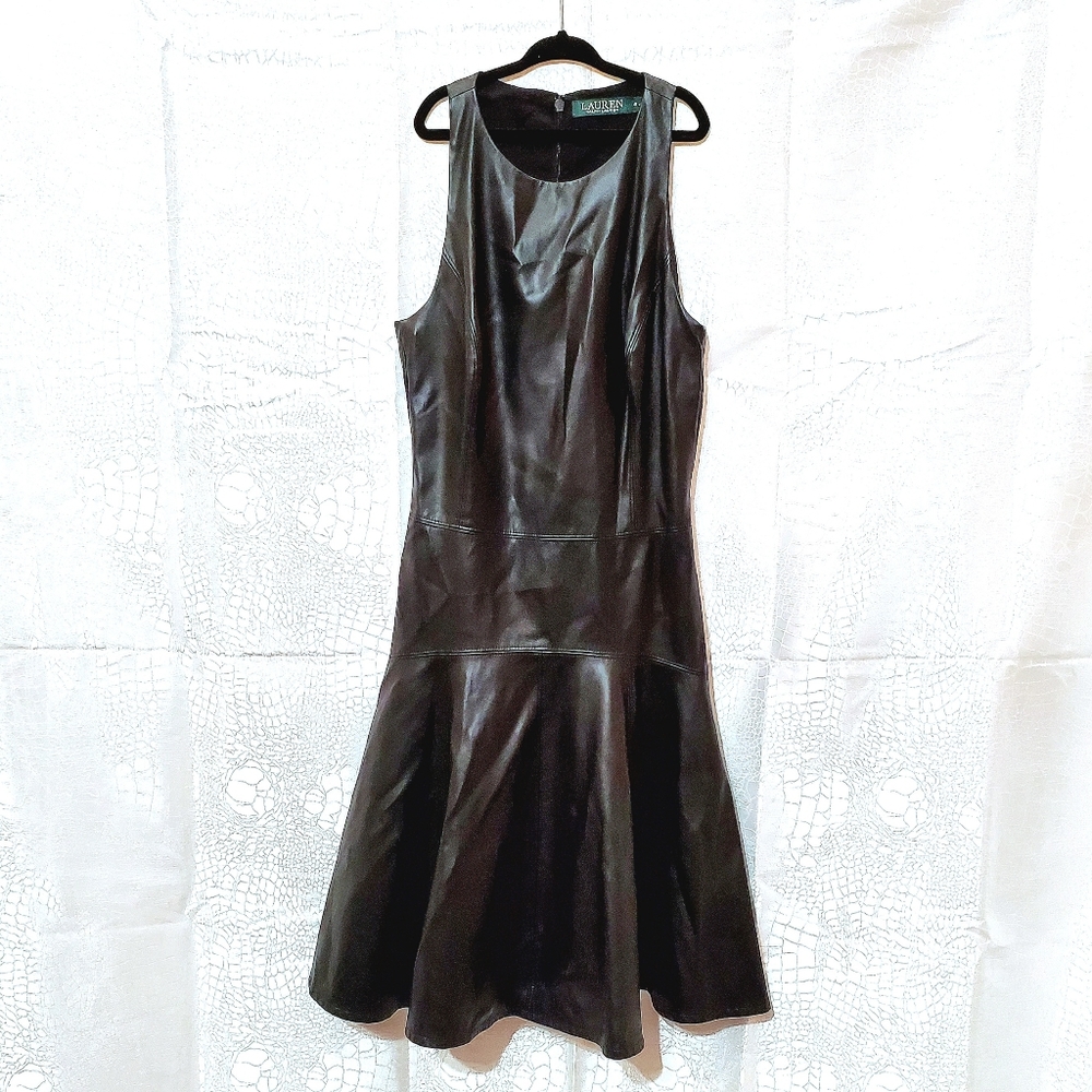 Ralph Lauren faux leather dress